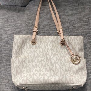 White Michael Kors purse
